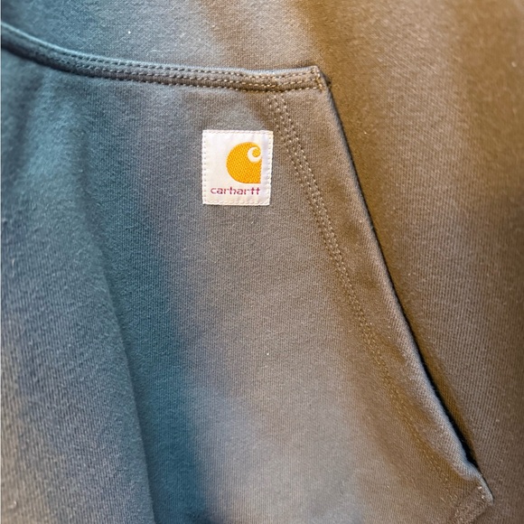 Carhartt Men's  olive green hoodie. - Picture 4 of 6